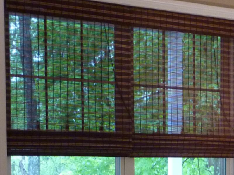 While more open and translucent, these natural woven shades still offer a layer of sun filtering and protection.
